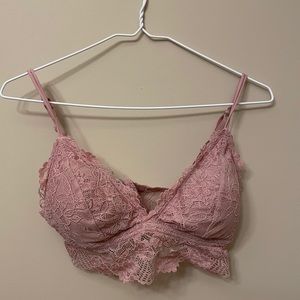 Abercrombie & Fitch Blush Pink Lace Bralette